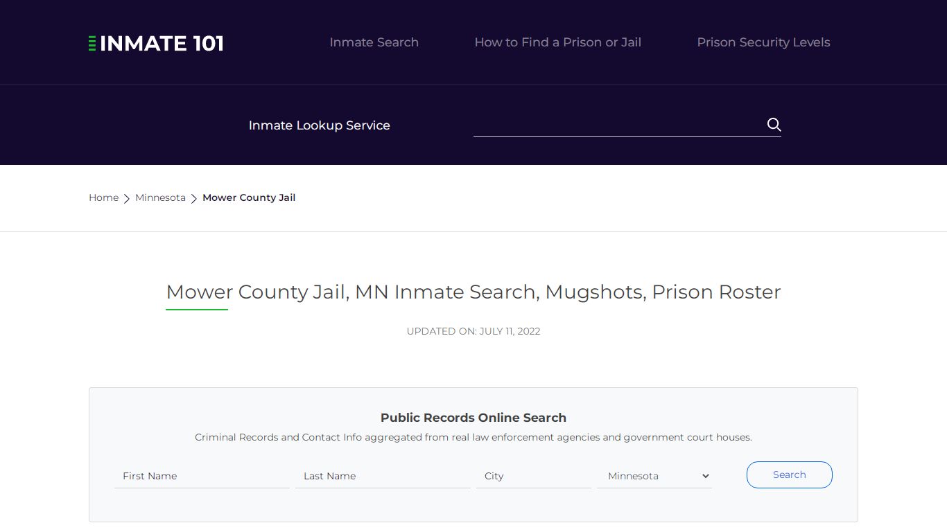 Mower County Jail, MN Inmate Search, Mugshots, Prison ...
